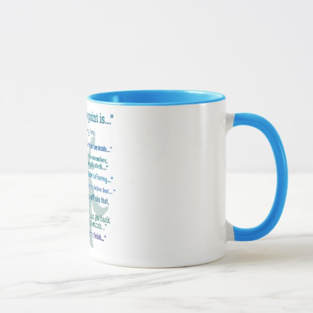 Mug Quoi qu'il en soit mon point est… et l'autre (Droite)