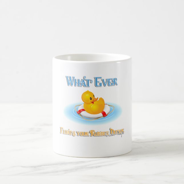 Mug Quoi qu'il Flotte votre Duckie en caoutchouc (Centre)