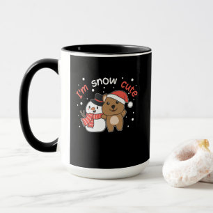 Mug Quokka Je suis Snow Cute Snowman Pun de neige