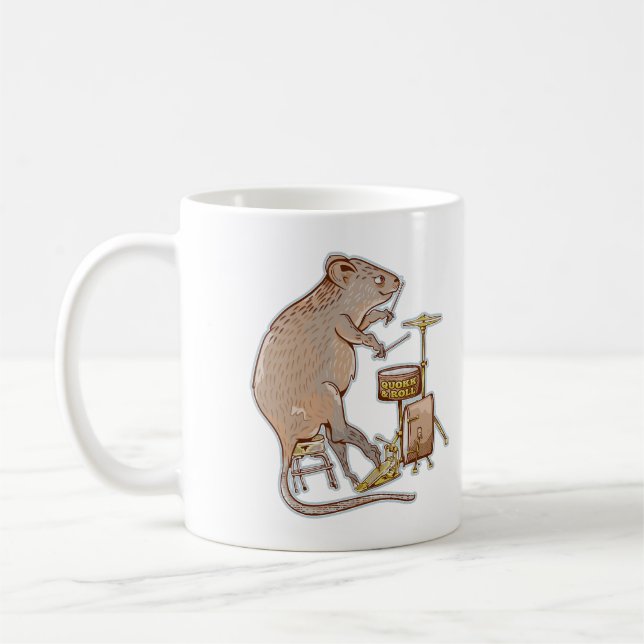 Mug Quokka Jouer des tambours (Gauche)