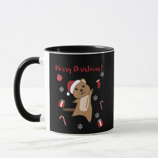 Mug Quokka Noël Neige Animaux d'hiver Quokkas
