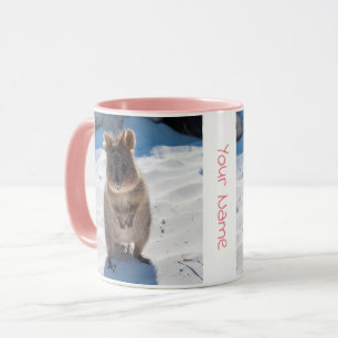 Mug Quokka personnalisé et joyeux sur la plage