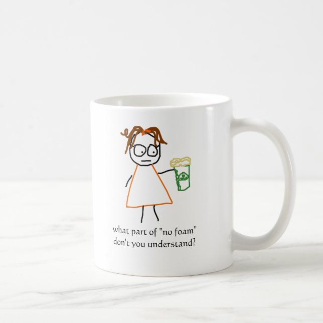 Mug Quolibets de Jenny :  "Aucune mousse ! " (Droite)