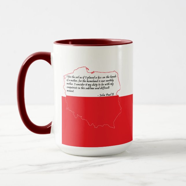 Mug Quota From Pope John Paul II (Gauche)