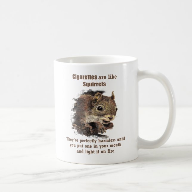 Mug Quote de motivation anti-tabagisme Quit amusant Éc (Droite)