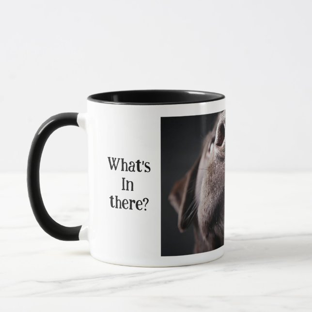 Mug Qu'y a-t-il dans Nosey Dog (Gauche)