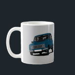 Mug R4 - do-it-yourself - 2 images<br><div class="desc">R4 est une légendaire voiture classique de France. Ici, vous l'avez imprimé dans une tasse. Cet exemple avec deux tons bleus différents mais vous pouvez modifier la tasse et publier les couleurs que vous voulez obtenir, il ya 38 options de couleurs différentes à choisir. Annulez et publiez les couleurs, copiez...</div>