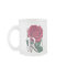 R pour le monogramme rose de fleur