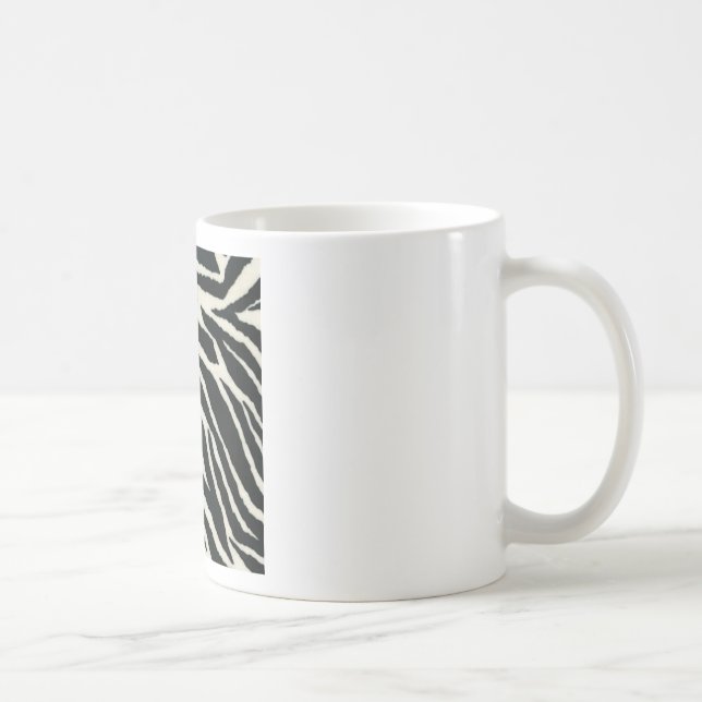 Mug RAB Rockabilly Impression Zèbre Noir & Blanc (Droite)