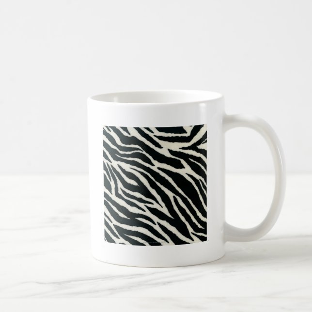 Mug RAB Rockabilly Impression Zèbre Noir & Blanc (Droite)