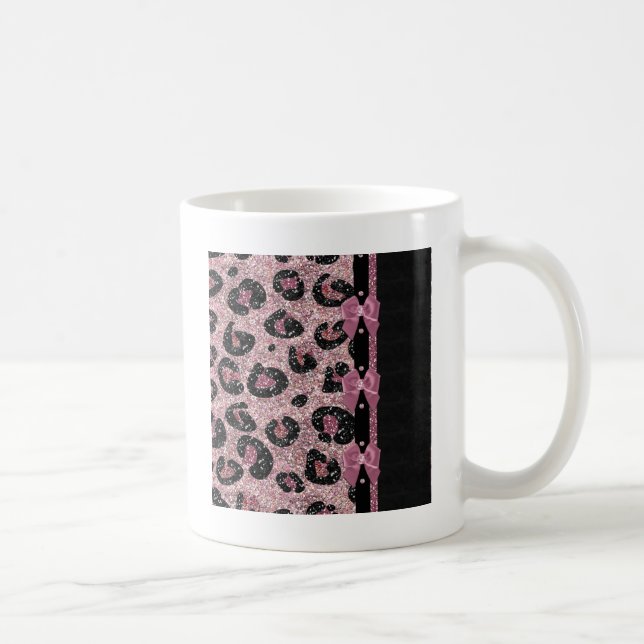 Mug RAB Rockabilly Pink Leopard Ribbon Bows (Droite)