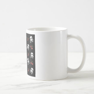 Mug RAB Rockabilly Skuls et Cerises sur Noir