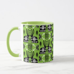 Mug Rabbit Nordic Scandinavian Folk Art