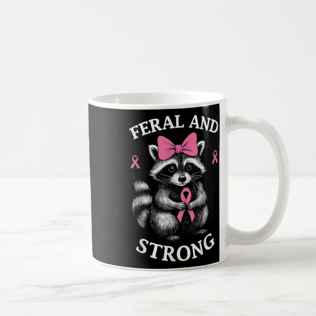 Mug Raccoon de sensibilisation au cancer du sein Feral (Droite)