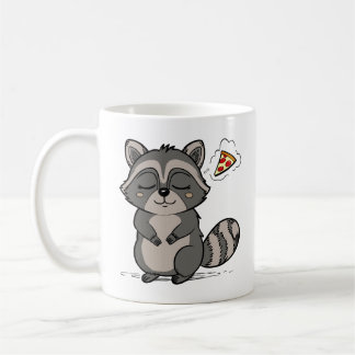 Mug Raccoon Dream - Pizza !