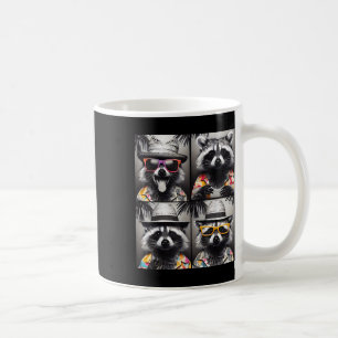 Mug Raccoon drôle avec Sungles Photobooooooooooth Vaca