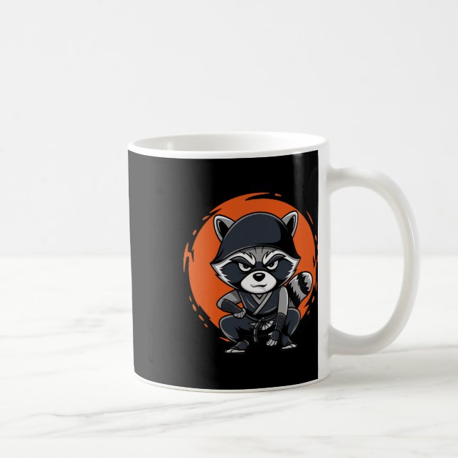 Mug Raccoon Funny Karate Design Costume Animaux (Droite)