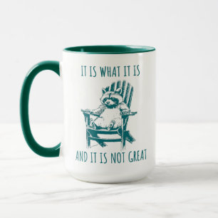 Mug Raccoon Mème, C'EST CE QU'IL EST ET CE N'EST PAS G