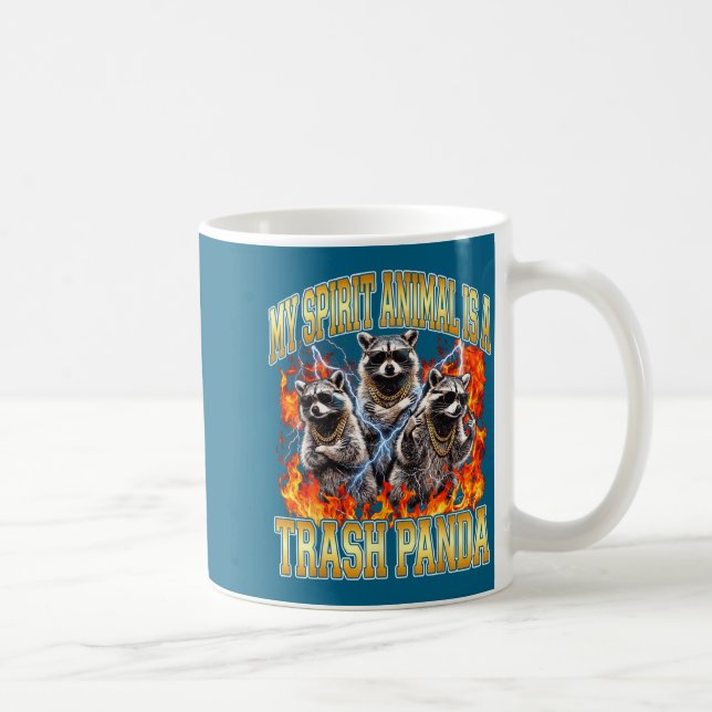 Mug Raccoon My Srit Animal Is A Trash Panda Funny Boot (Droite)