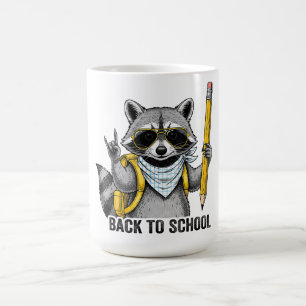Mug Raccoon Retour À L'École Drôle Cadeaux Pour Enfant