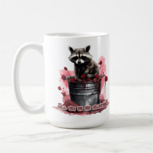 Mug Raccoon Seras-tu ma Saint-Valentin ?