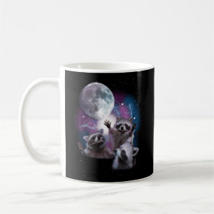 Mug Raccoons hurlant Sur La Lune - Raccoon