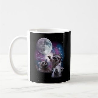 Mug Raccoons hurlant Sur La Lune - Raccoon