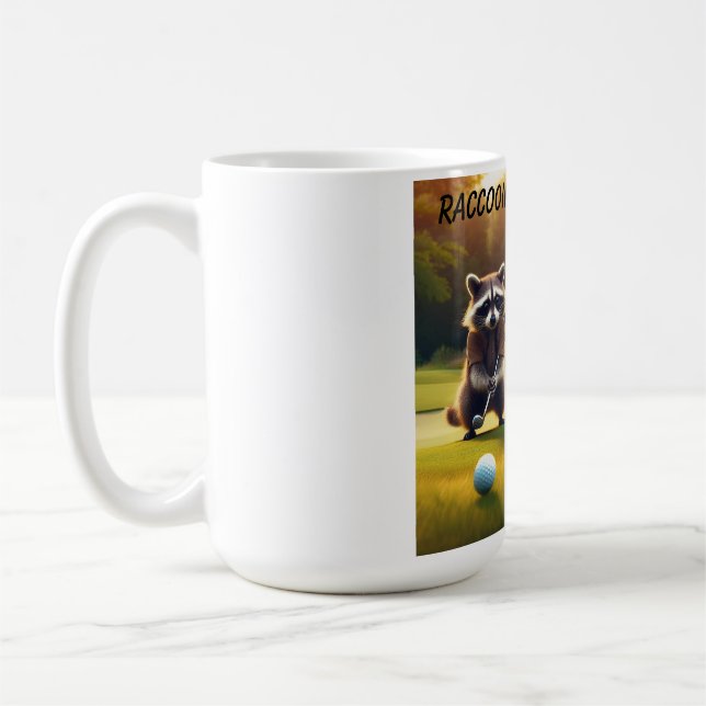 Mug Raccoons Jouer Au Golf (Gauche)