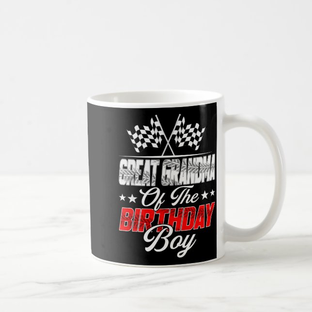 Mug Race Car Great Grandma Of The Birthday Boy Racing  (Droite)