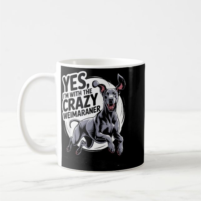 Mug Race de chien de compagnie drôle et mignon avec le (Gauche)