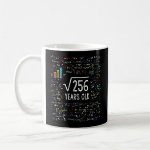Mug Racine carré Du 256 16E 16 Anniversaire Math