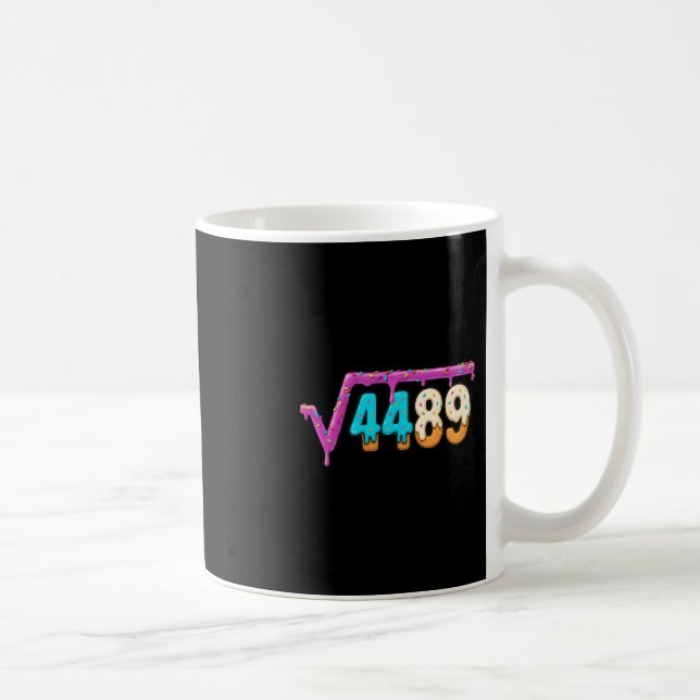 Mug Racine carrée drôle 4489 Glace au gout Drip Math 6 (Droite)