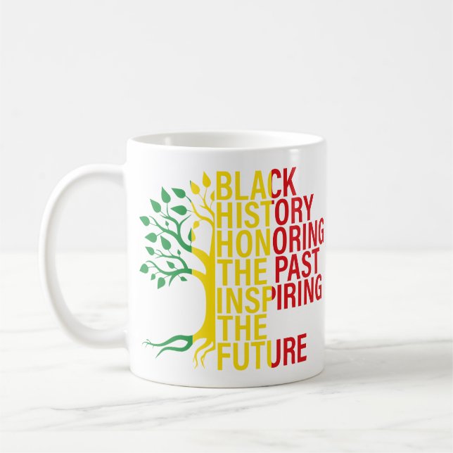 Mug Racines africaines Mois de l'histoire des Noirs Pa (Gauche)