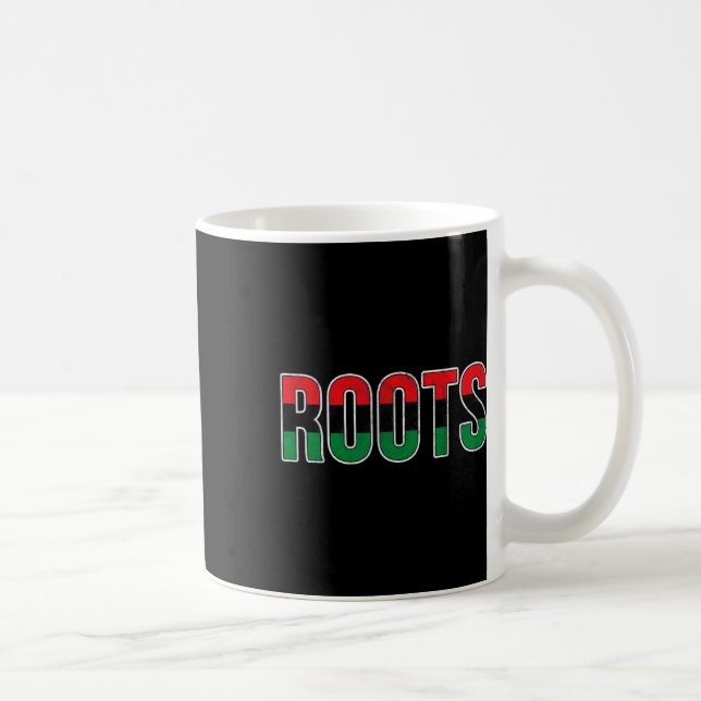 Mug Racines afro-américaines - Distre drapeau panafric (Droite)