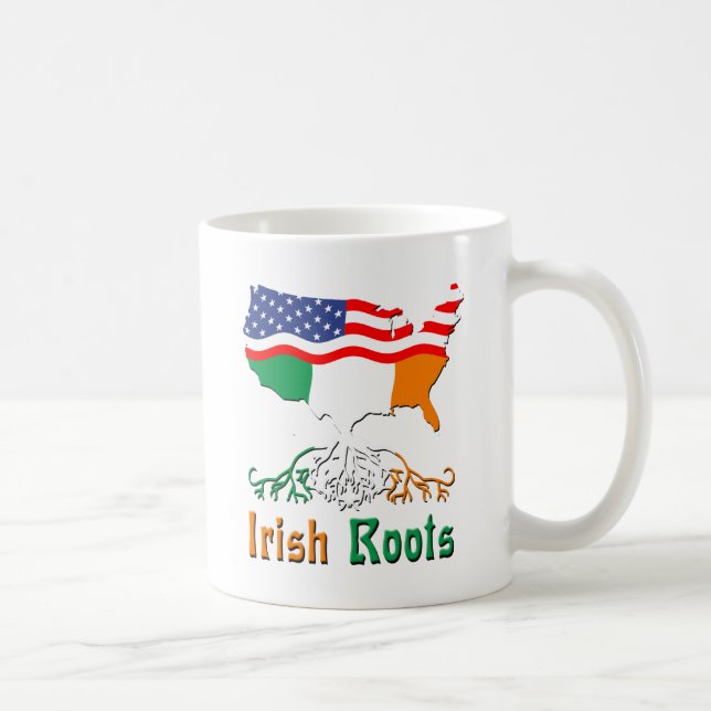 Mug Racines irlandaises américaines (Droite)