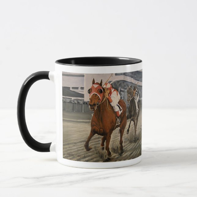 Mug Racing Thoroughbred est le cheval gagnant (Gauche)