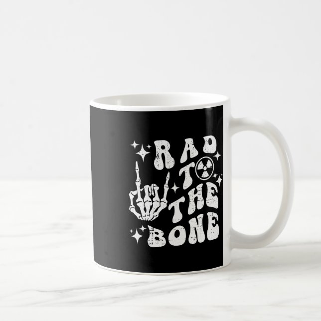 Mug Rad To Bone Funny Skeleton Rock Halloween Hallowee (Droite)