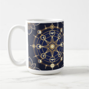 Mug Radiance Divine – Mandala Doré de l'Éveil