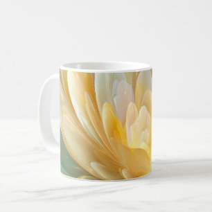 Mug Radiance Sérène des Couches de Pétales Dorées et A