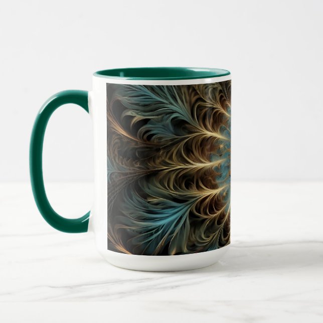 Mug Radiant Fractal Flower (Gauche)