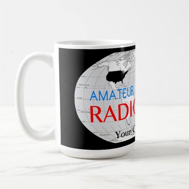 Mug Radio amateur mondiale active (Gauche)