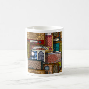 Mug Radio Rétro Vintage Antiquités du Milieu du Siècle