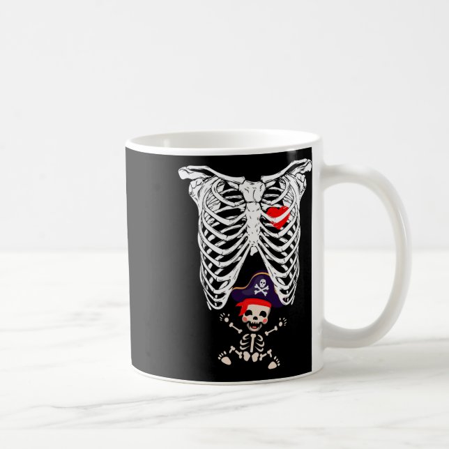 Mug Radiographie Skeleton Grossesse drôle (Droite)