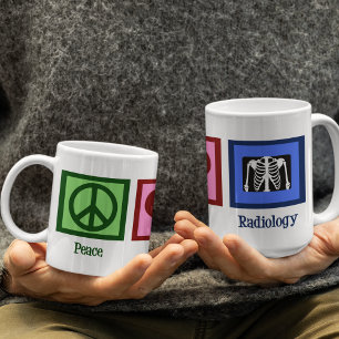 Mug Radiologie de l'amour de la paix