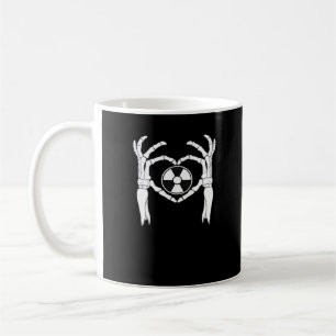 Mug Radiologie X-Ray Tech Coeur en forme de squelette 