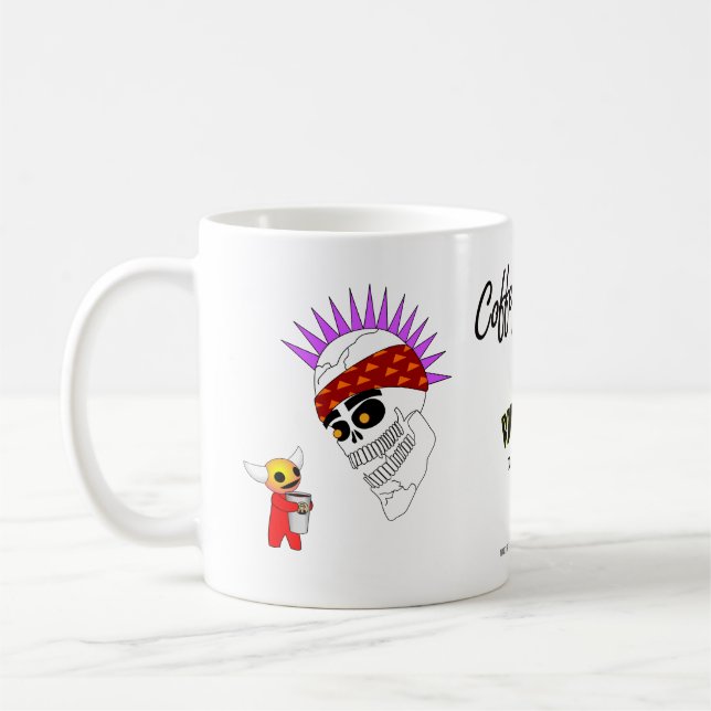 Mug Radiskull et café de poupée de diable avec des (Gauche)