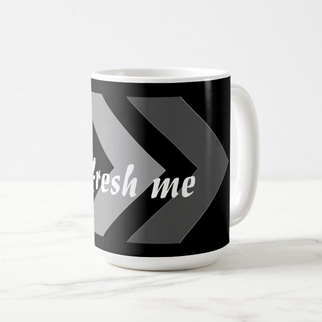 Mug Rafraîchissez-moi Texte d'image personnalisée Impu (Devant droit)