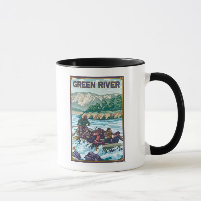 Mug Rafting en eau blanche - Green River, Washington (Droite)