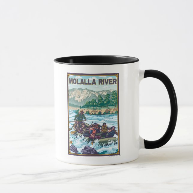Mug Rafting en eau blanche - Rivière Molalla, Oregon (Droite)