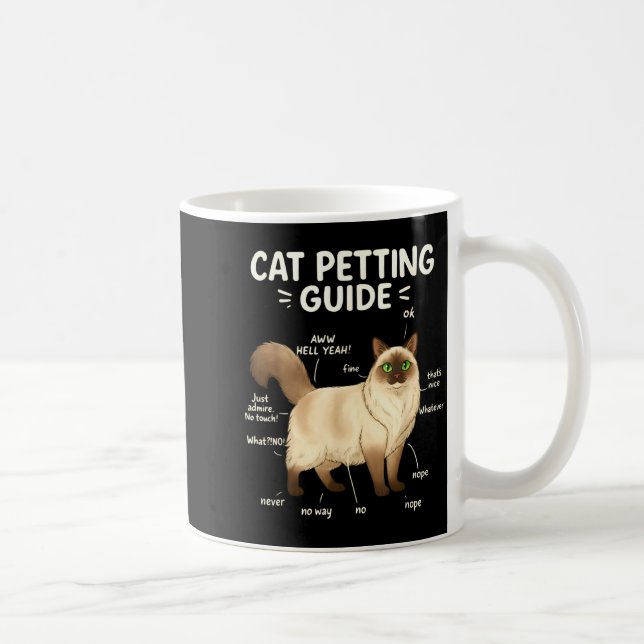 Mug Ragdoll Cat Petting Guide Funny Cat Lover  (Droite)